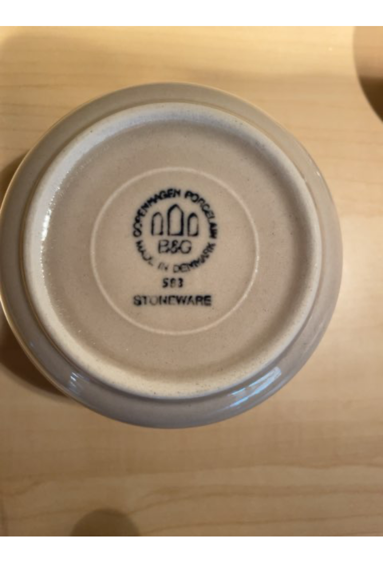B&G Peru Stentøj smørskål nr. 583